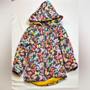 Penelope Mack girls 8 hooded jacket, 100% polyester, plush fleece lining